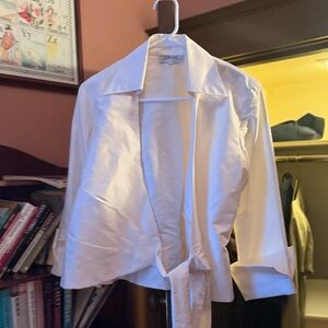 Tallulah 100% Silk Tie-Front Blouse